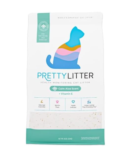 Calm Aloe Scent 8 lb Color-Changing Silica Gel Cat Litter B36590