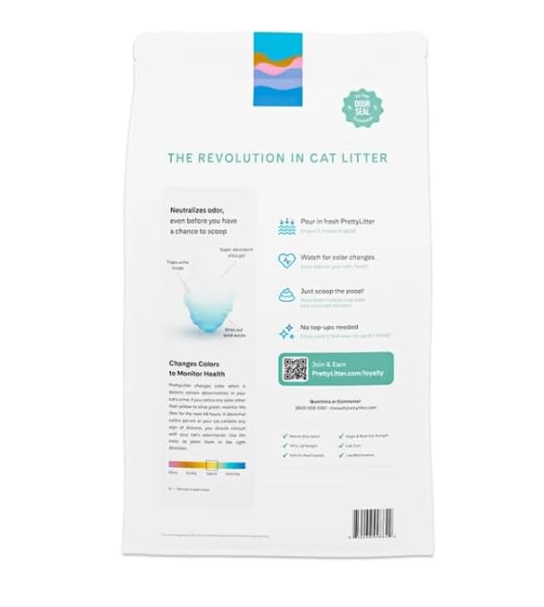Calm Aloe Scent 8 lb Color-Changing Silica Gel Cat Litter B36590