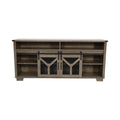 65" Engineered Wood Media Storage Cabinet with Sliding Barn Doors Y766479