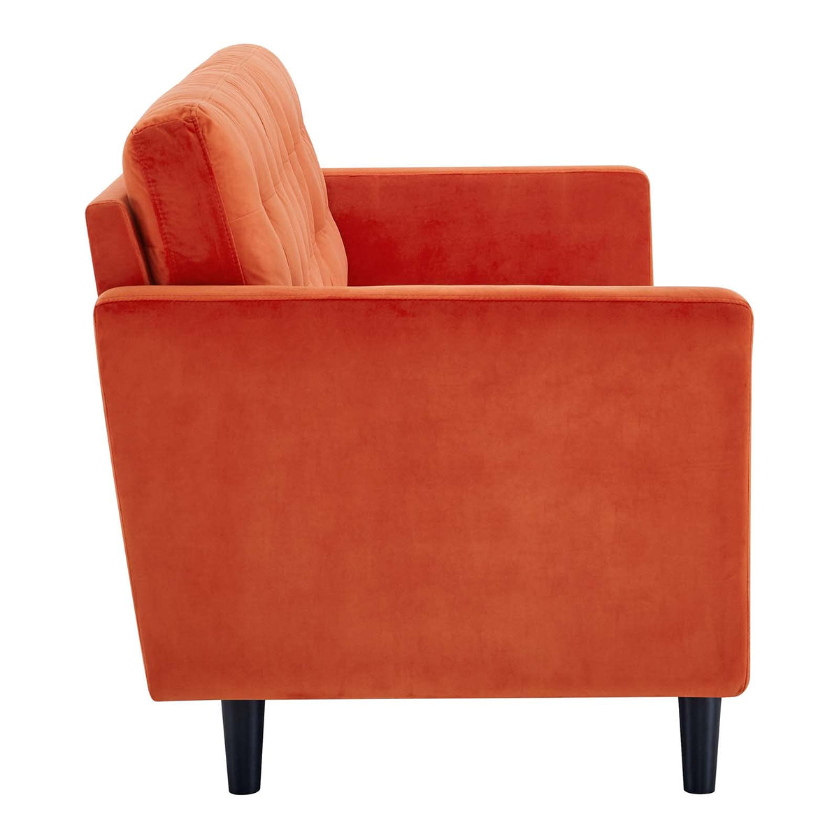 Orange Tufted Performance Velvet Sofa S3117