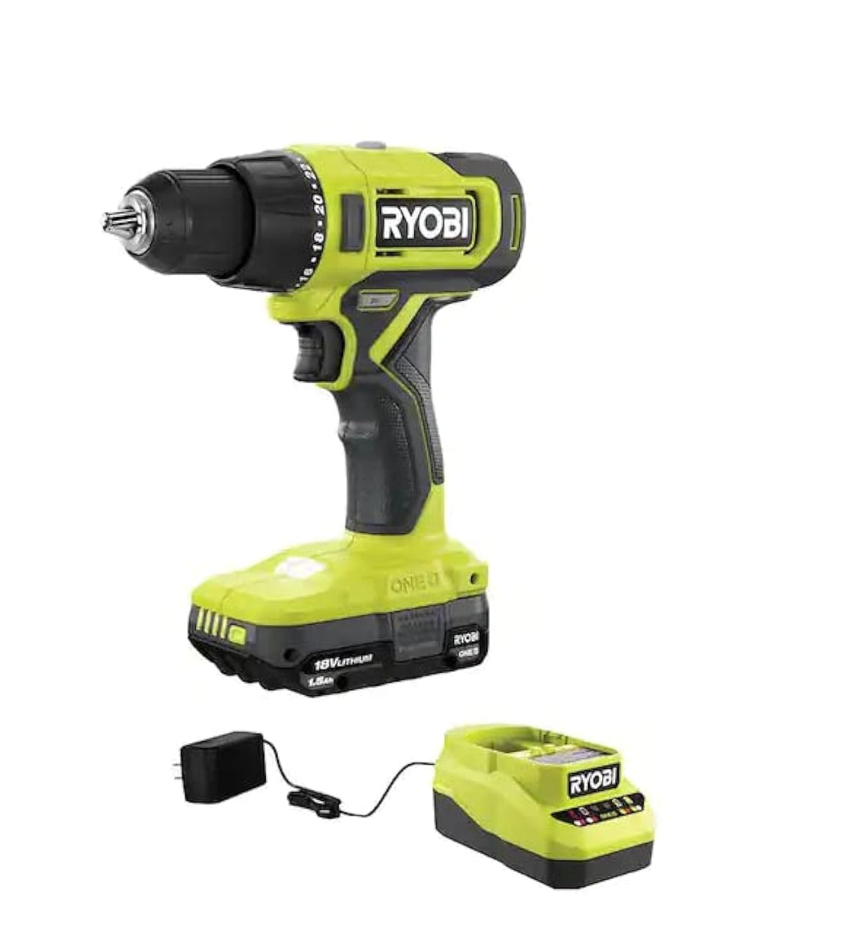 18V Cordless 1/2 in. Drill/Driver Kit with Battery and Charger N364728