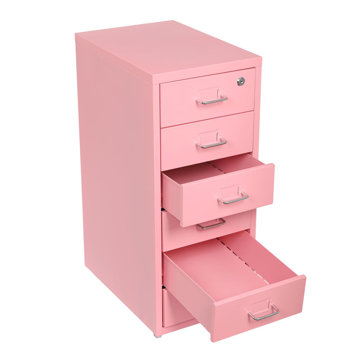 6 Drawer Lockable Metal Mobile File Cabinet with 4 Wheels N33641