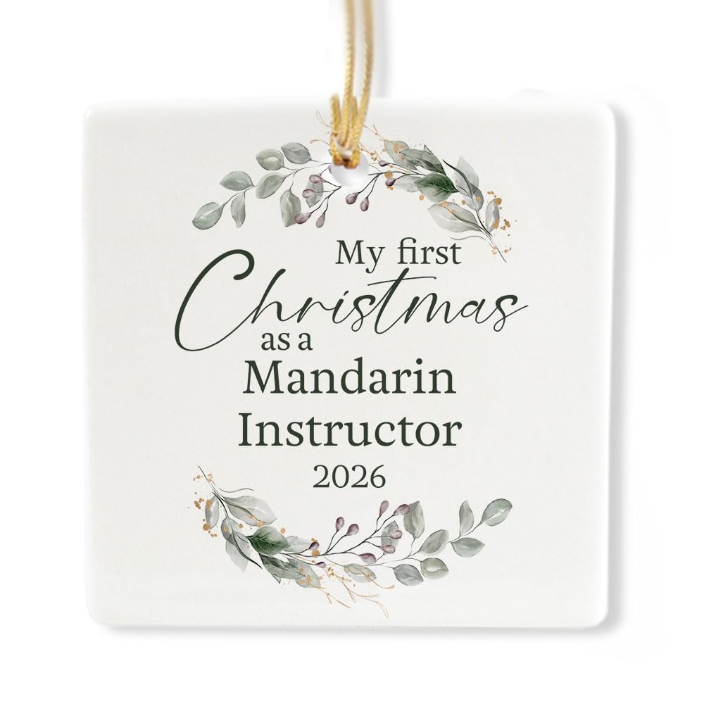 Ceramic 3-inch Square Ornament C836804