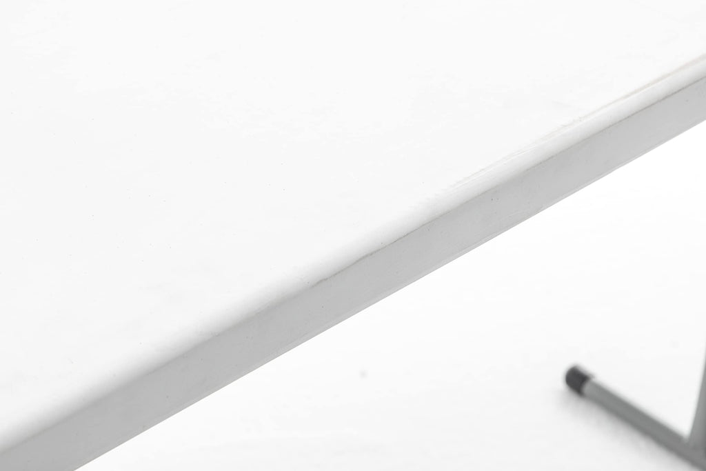 White Plastic Folding Table Set of 2 R607999