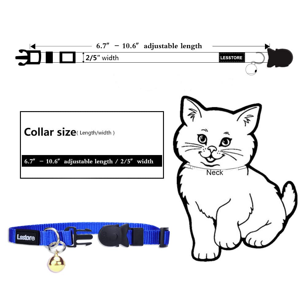 Nylon Cat Collar Breakaway with Bell X8040