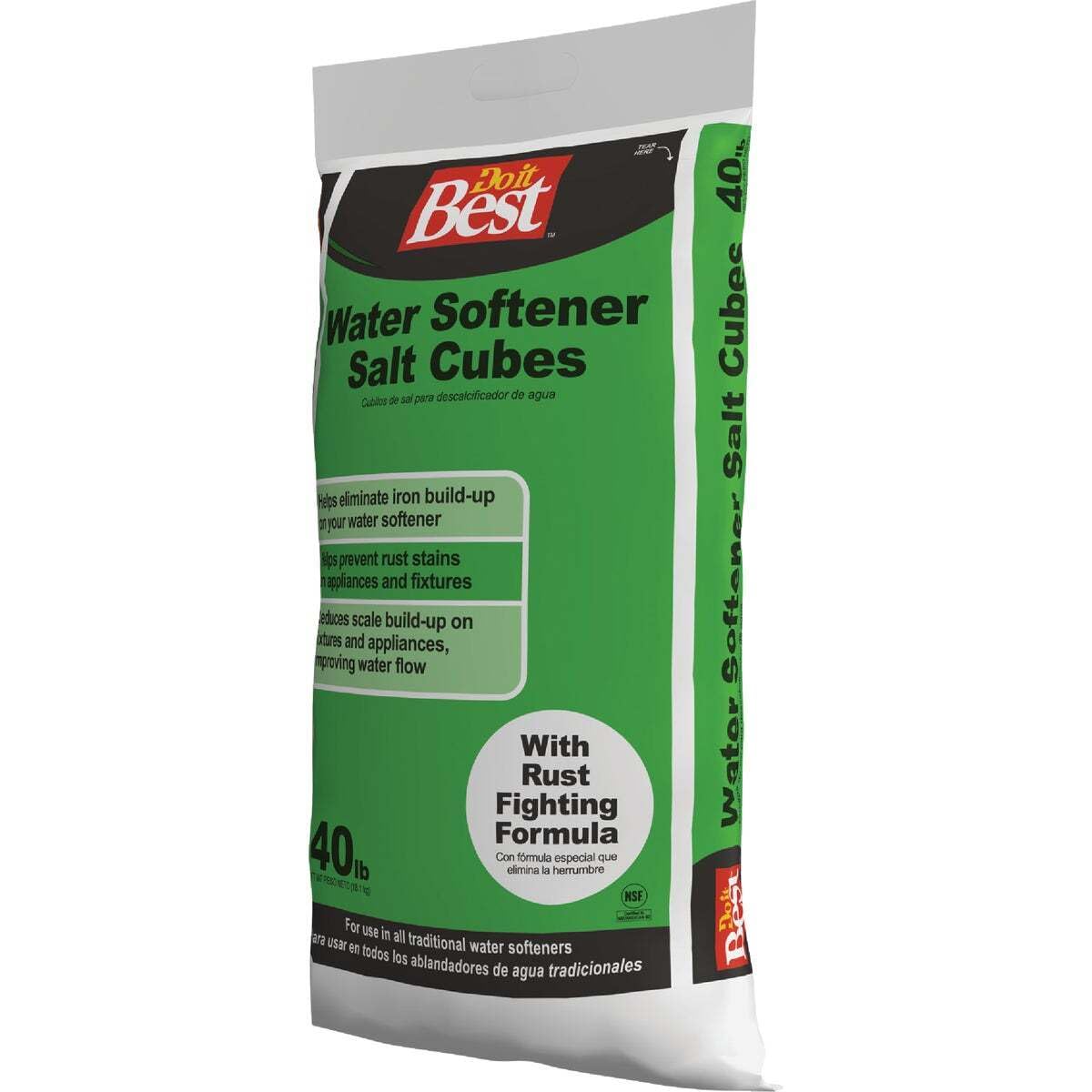 40 Lb. Water Softener Salt Cubes with Rust Remover J4560