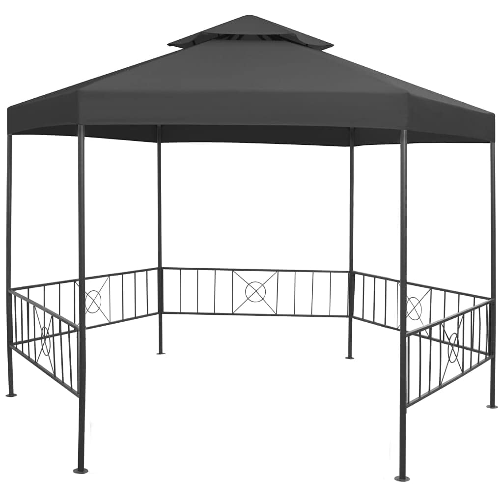 Gazebo Tent 10.6'x9'x8.7' Anthracite U616