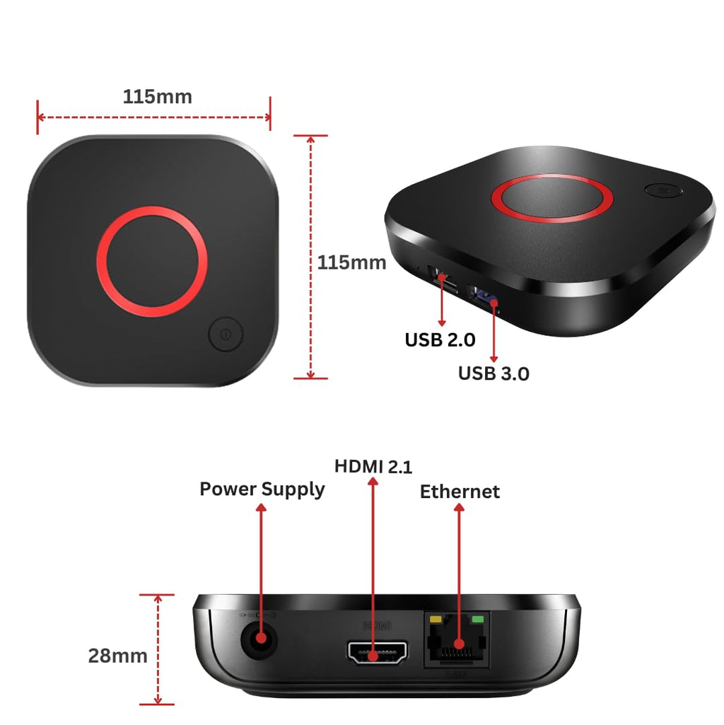 4K HDR TV Streaming Device with 1GB DDR4 RAM 4GB Flash Memory Dual-Band WiFi H691
