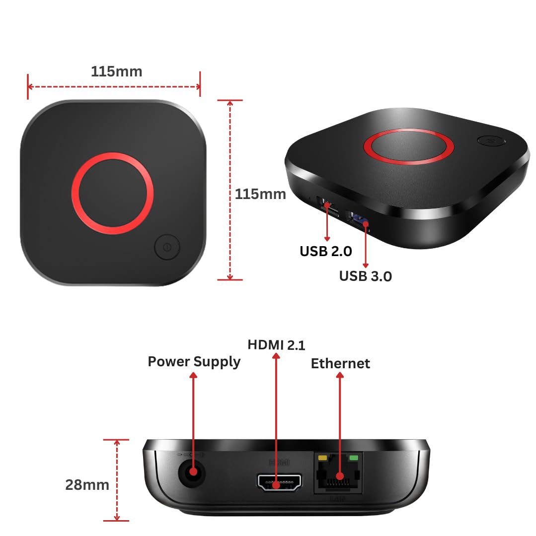 4K HDR TV Streaming Device with 1GB DDR4 RAM 4GB Flash Memory Dual-Band WiFi H691