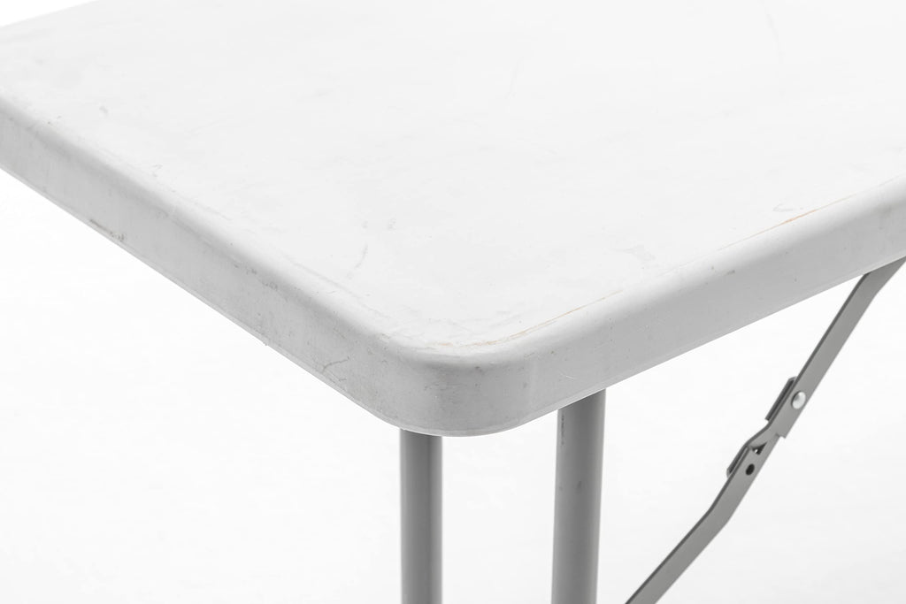 White Plastic Folding Table Set of 2 R607999