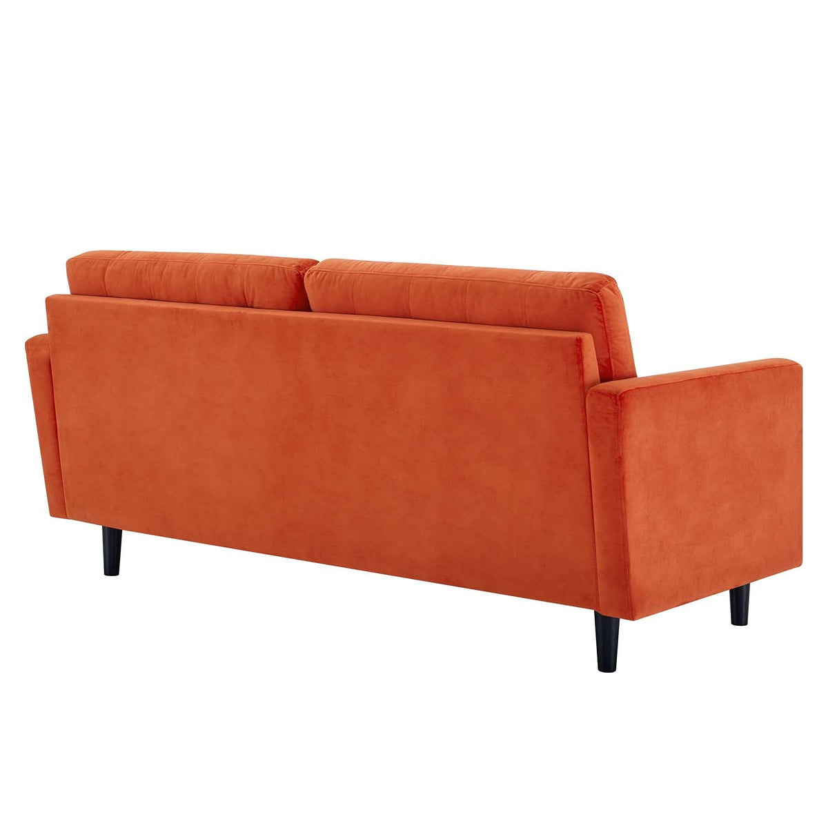 Orange Tufted Performance Velvet Sofa S3117