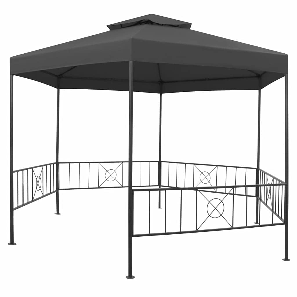 Gazebo Tent 10.6'x9'x8.7' Anthracite U616