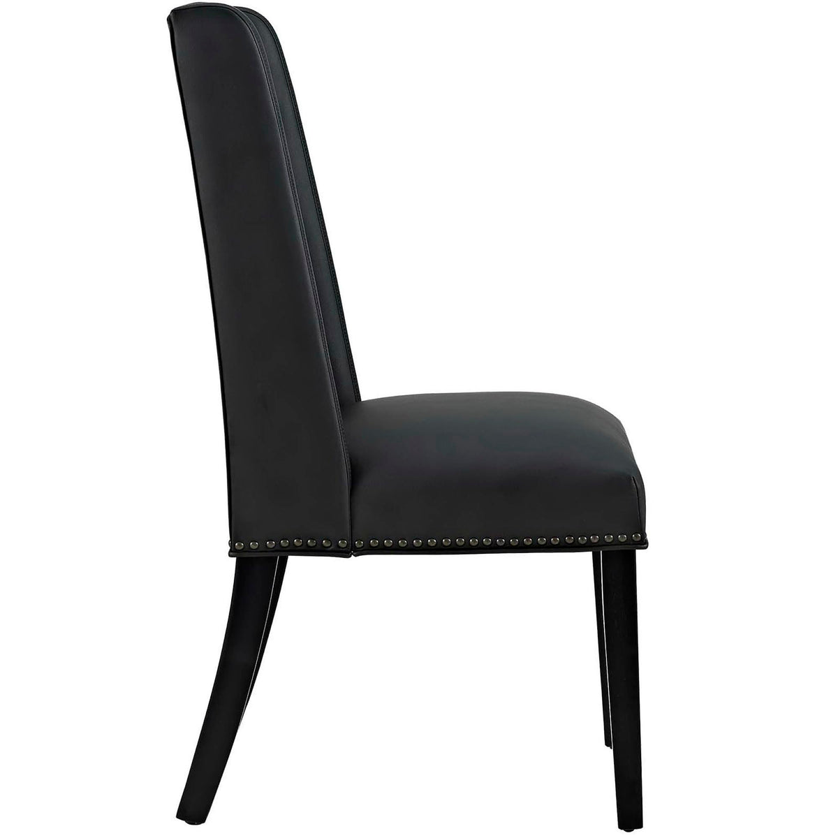 Black Vegan Leather Dining Side Chair G1919