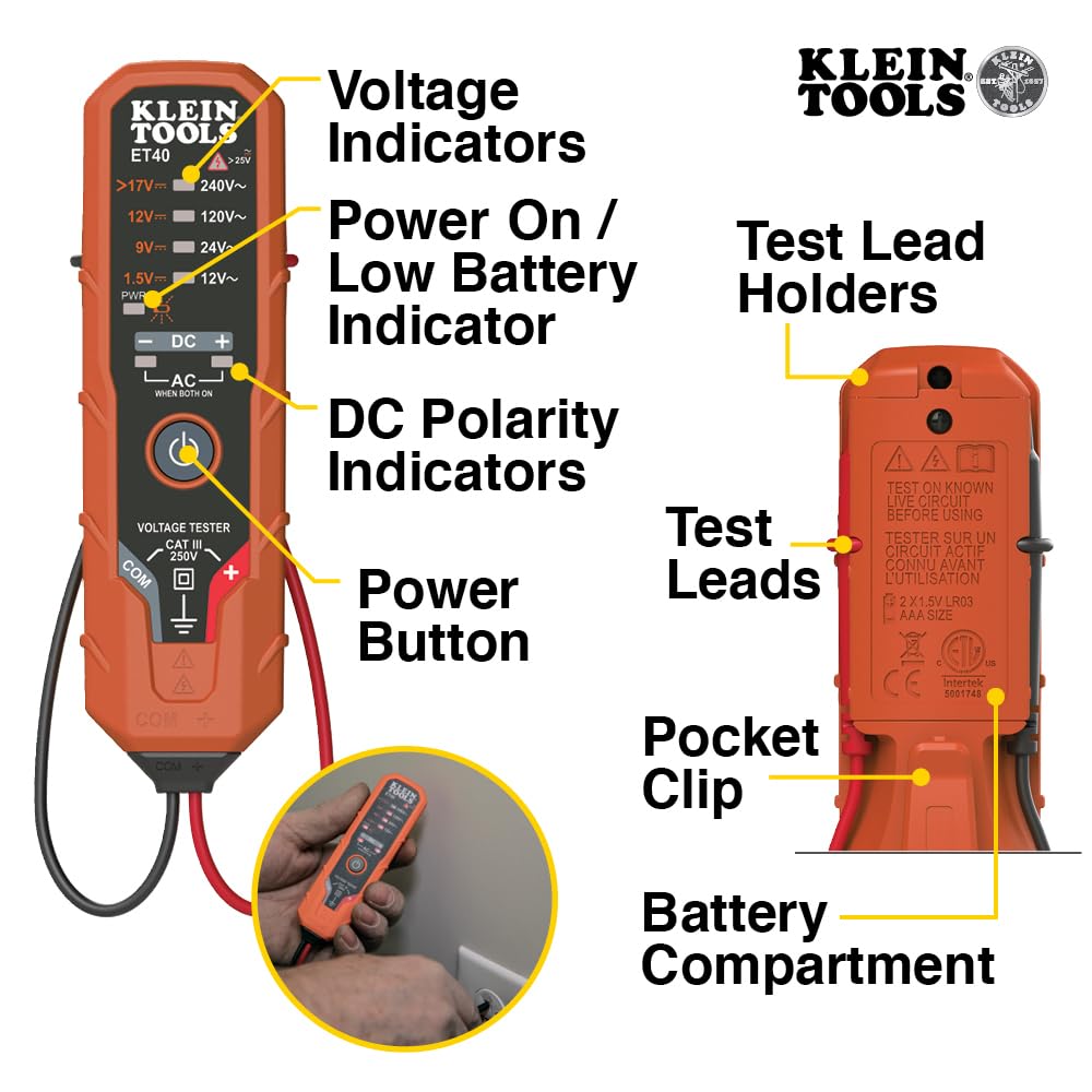 Electrical Voltage Test Kit with Clamp Meter P3576