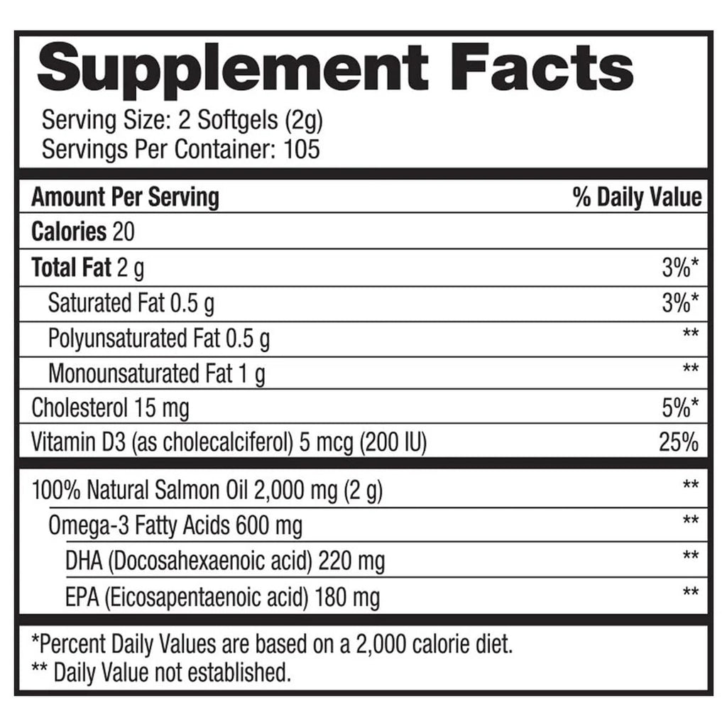 Wild Salmon Oil 1000 mg Softgels S94500