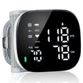 Wrist Blood Pressure Monitor Rechargeable Digital Voice Broadcast LED Backlit 199 Memory Storage for 2 Users with Carrying Case Z168