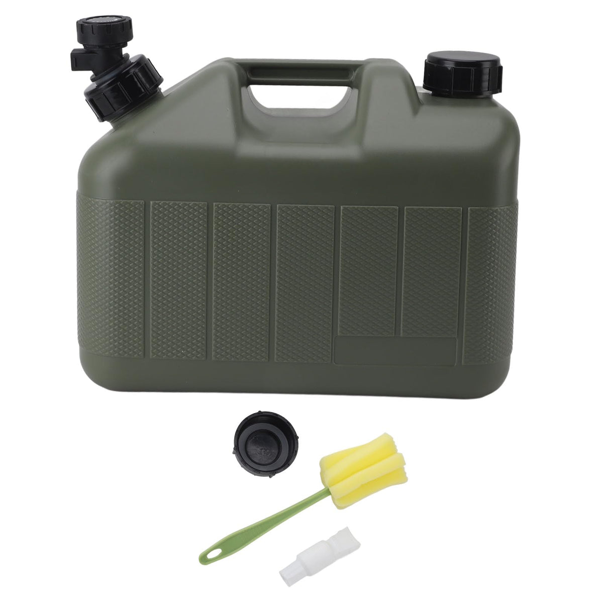 Portable 10L Green Water Storage Jug with Faucet K157870