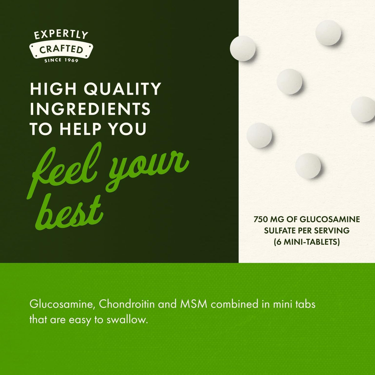 Glucosamine, Chondroitin & MSM 360 Mini-Tablets T75909