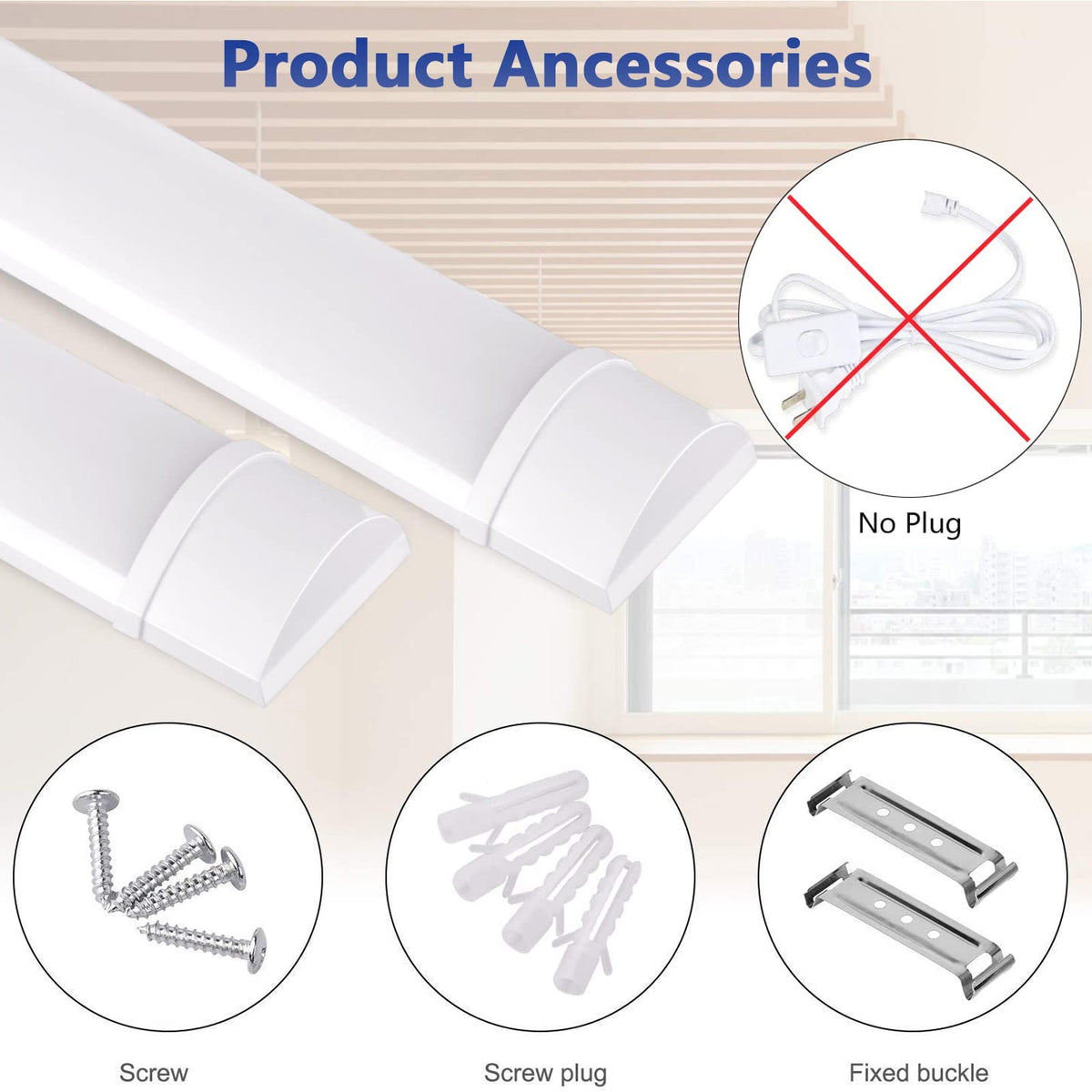 20W 2ft LED Tube Light 1500lm 3000K Neutral White Y921