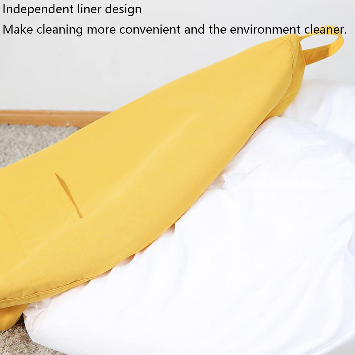 Yellow Washable Bean Bag Chair Cover T812086