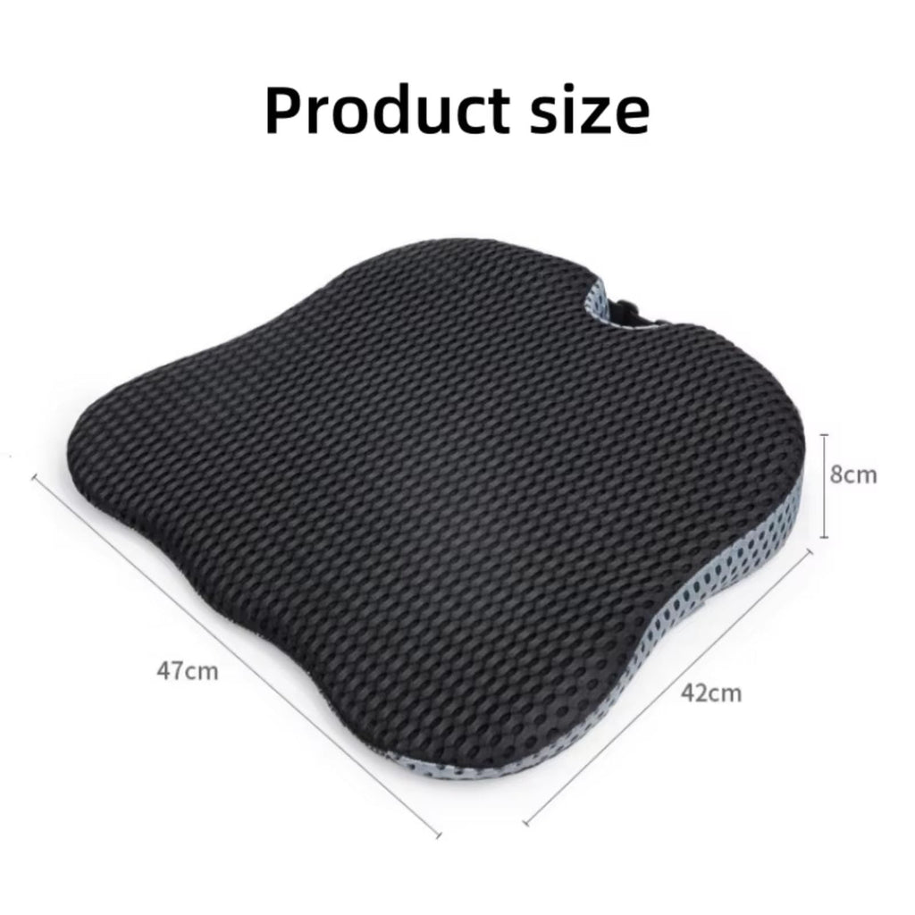 Grey Memory Foam Car Seat Booster Cushion W3094