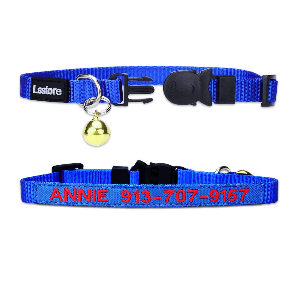 Nylon Cat Collar Breakaway with Bell X8040