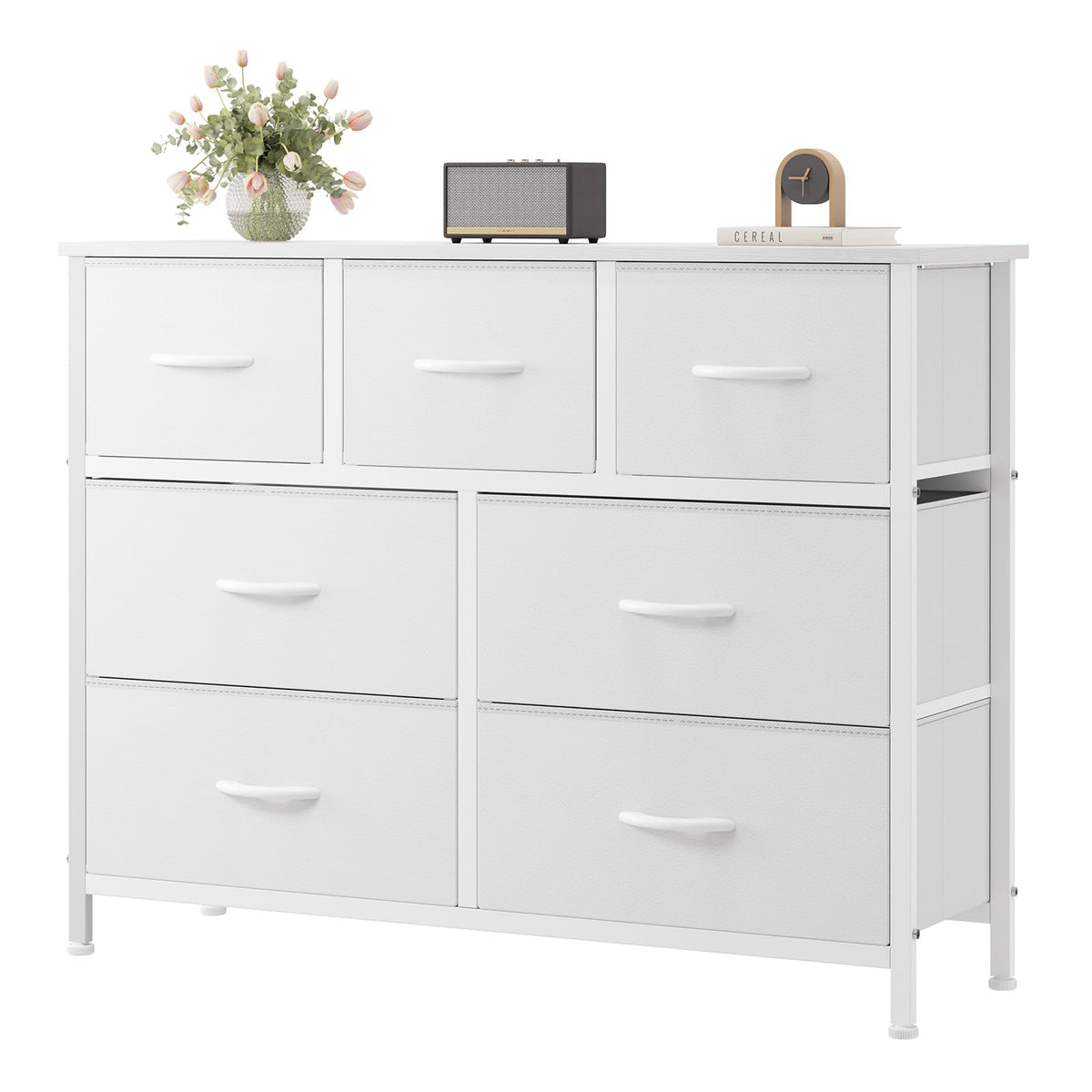 7 Drawer Fabric Dresser L1606