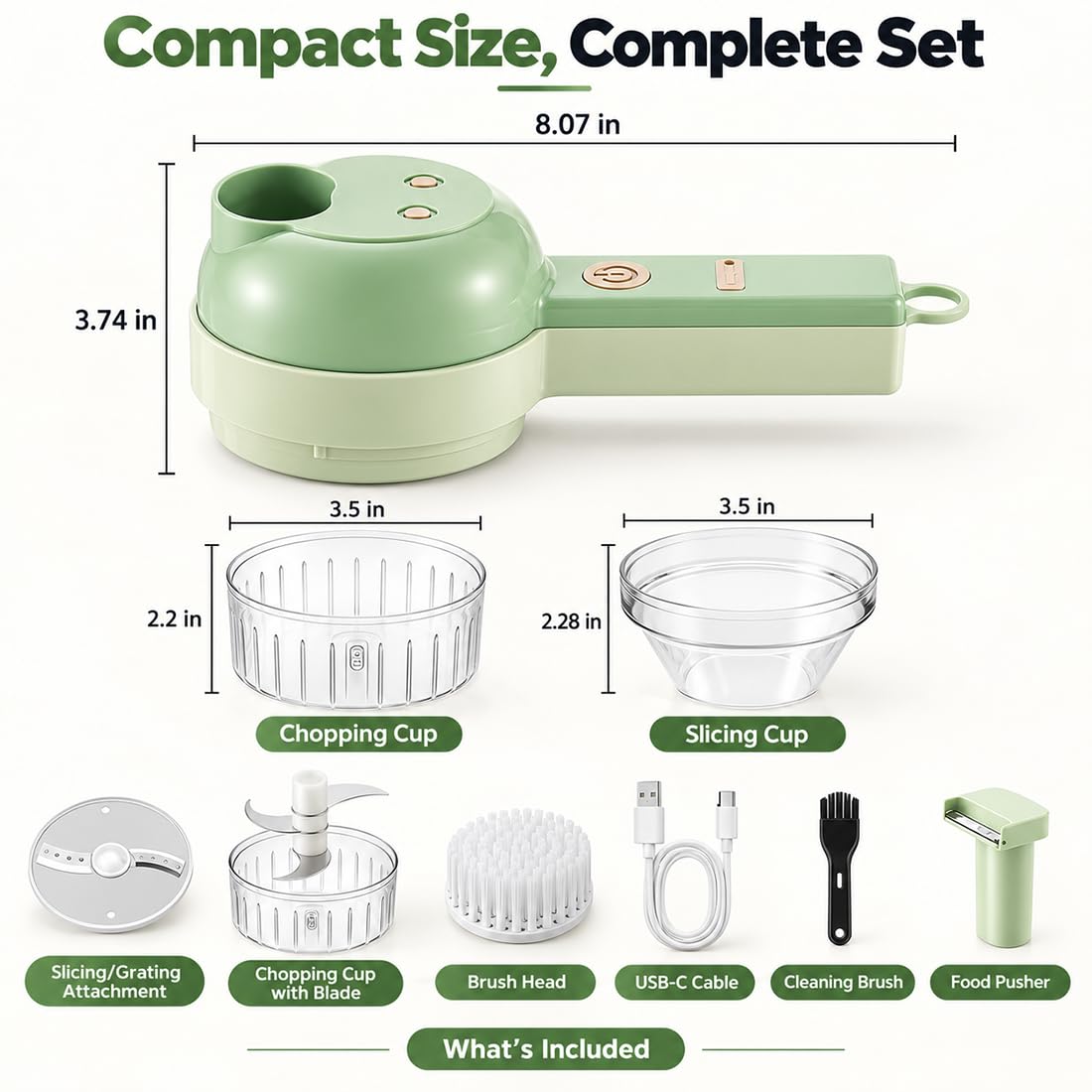 4 in 1 Wireless Electric Vegetable Chopper Q836320