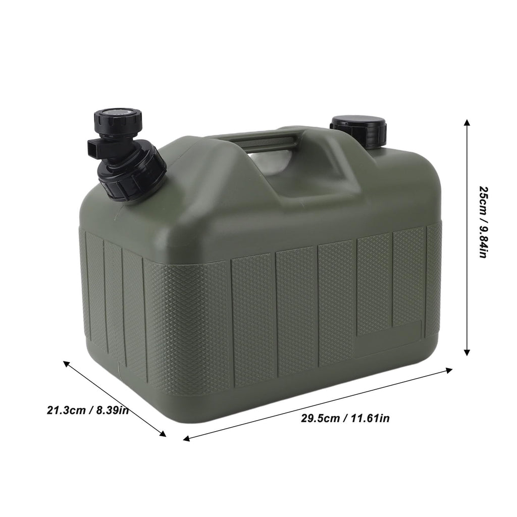 Portable 10L Green Water Storage Jug with Faucet K157870