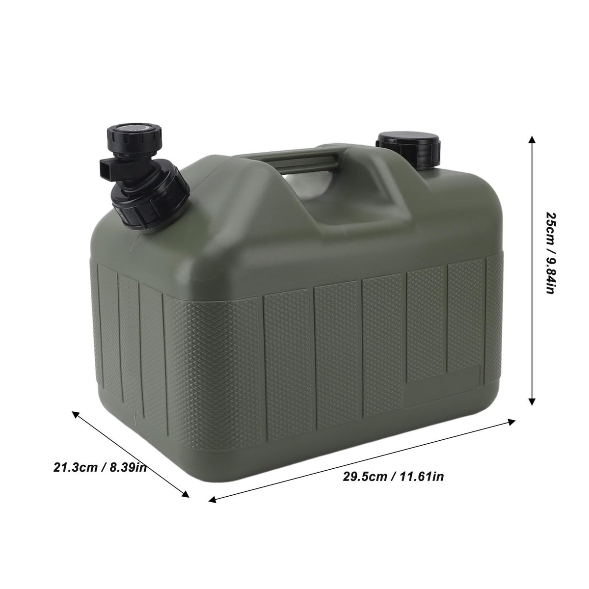 Portable 10L Green Water Storage Jug with Faucet K157870