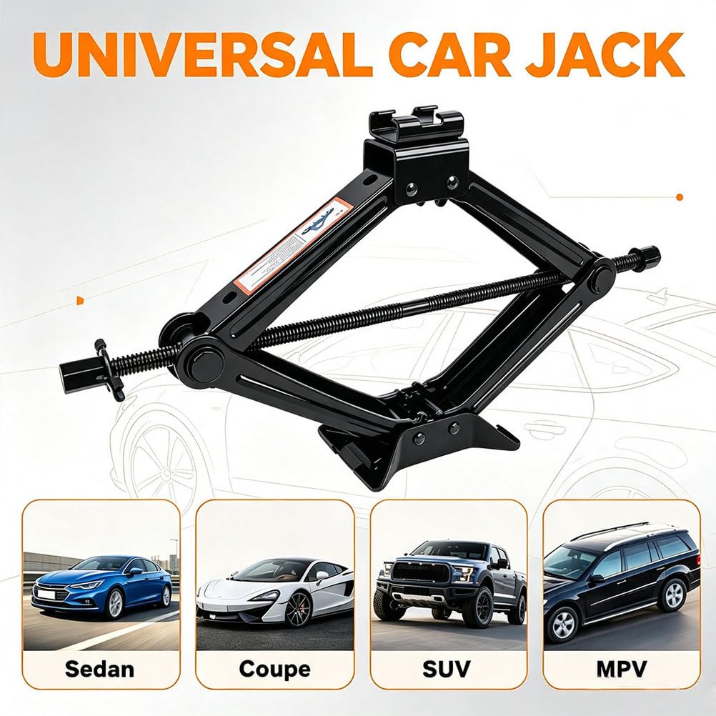 3-Ton Scissor Car Jack Kit with Lug Wrench K2173