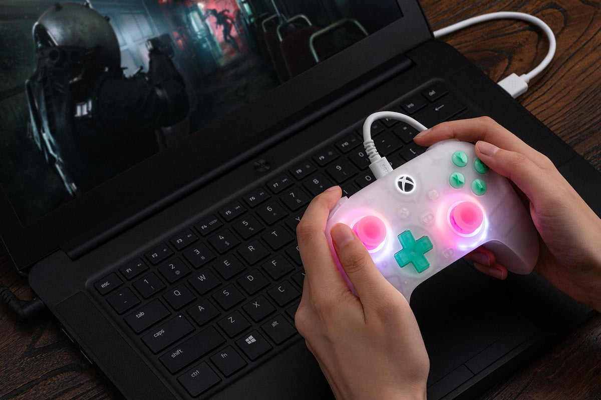 Wired Controller with RGB Lighting, Hall Effect Joysticks and Triggers, Translucent Pink A968575