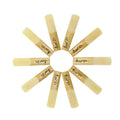 10 Pack Eb Alto Saxophone Reeds 2.5 Strength Bamboo Woodwind Reeds with Storage Case K3598