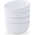 40 OZ Ceramic Bowls Set of 4, 6.7 Inch White S73943