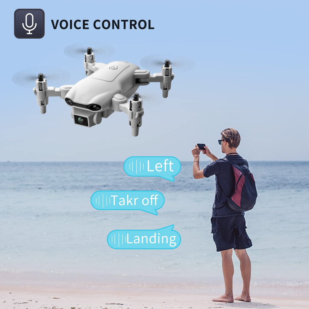 Mini Drone with 1080P HD Camera, 3 Batteries, Gray W600278