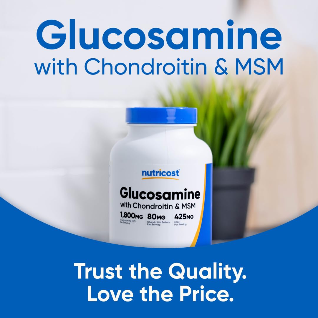 Glucosamine 1800mg with Chondroitin & MSM, 240 Tablets H189