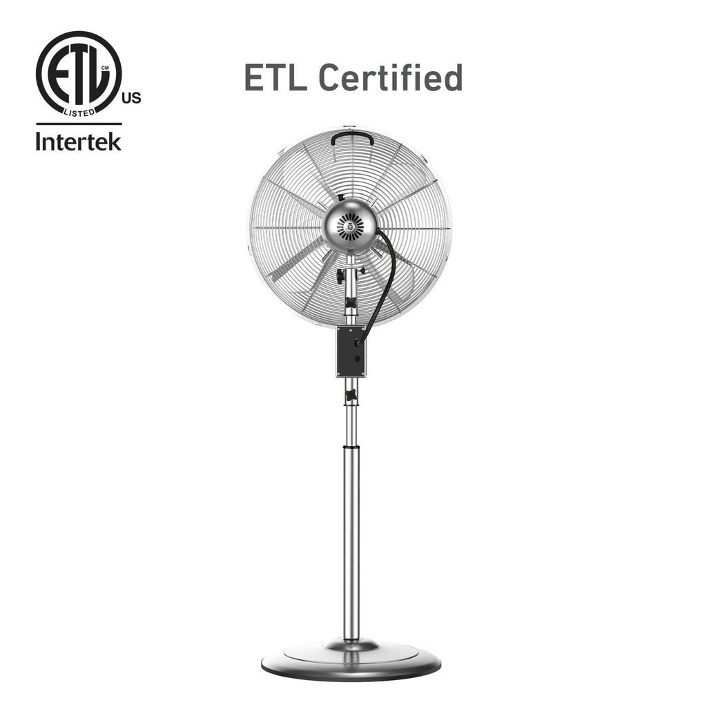 16" Digital Metal Stand Fan 3-Speed Oscillation I278820