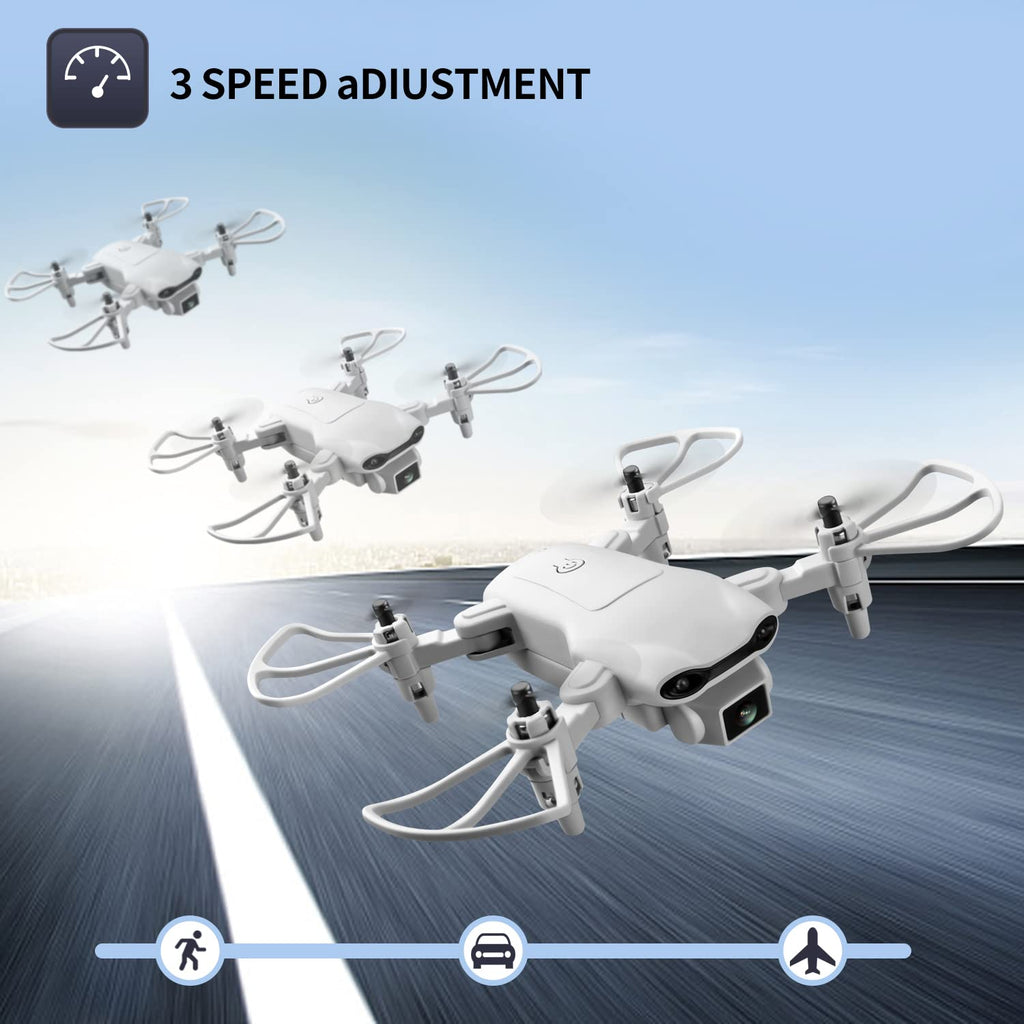 Mini Drone with 1080P HD Camera, 3 Batteries, Gray W600278