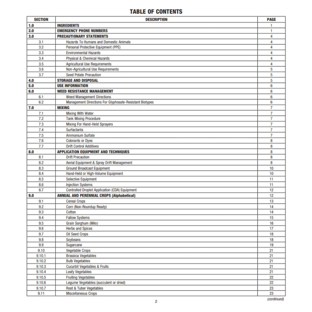 41% Glyphosate Herbicide 2.5 Gallon L819376