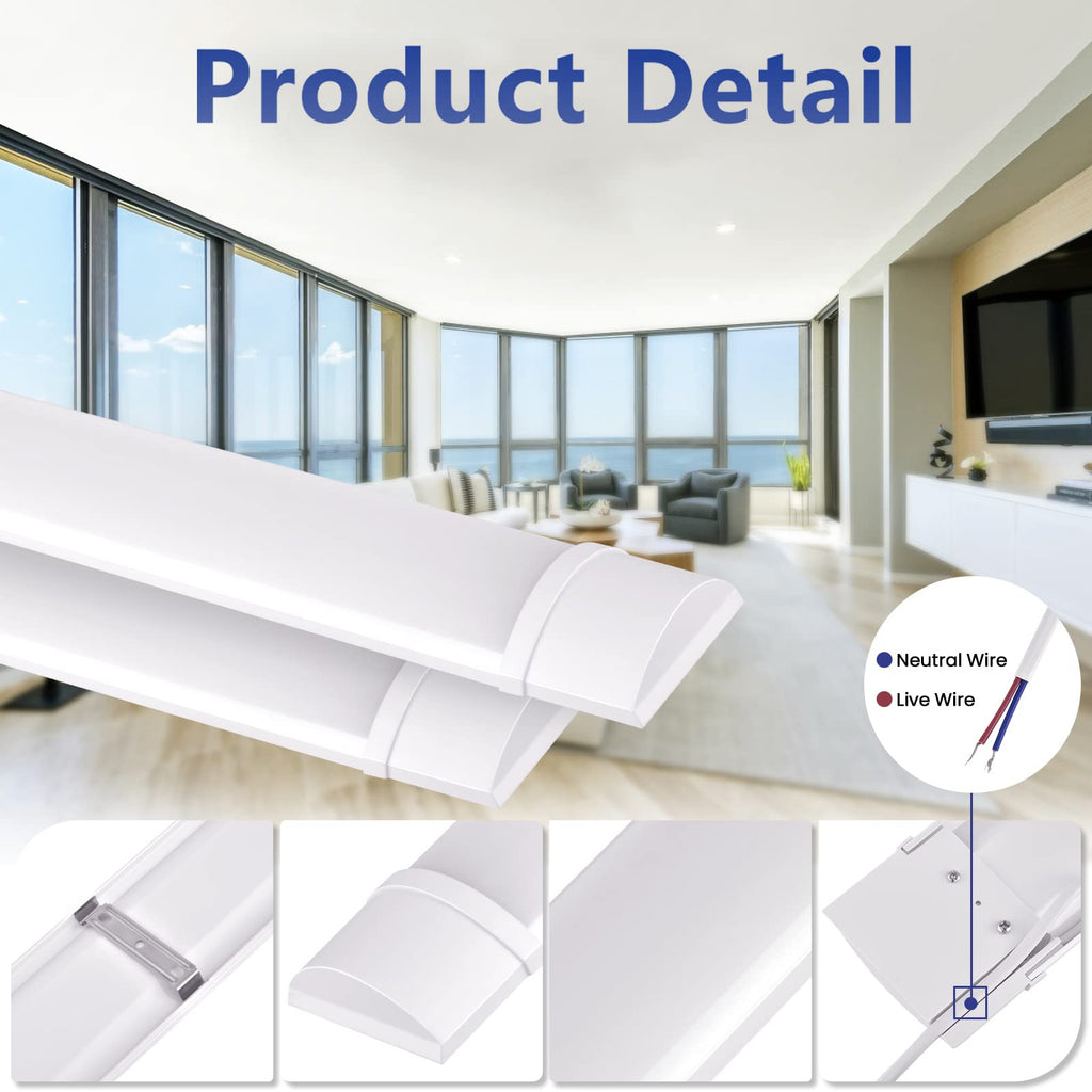 20W 2ft LED Tube Light 1500lm 3000K Neutral White Y921