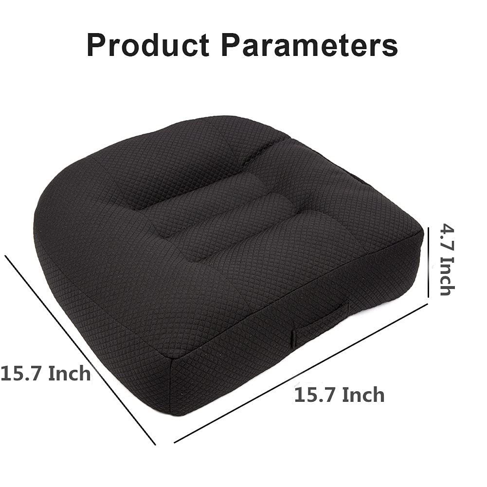 Car Booster Seat Cushion Pure Black U1089