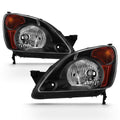 2002-2004 Honda CRV Black Housing Headlights Driver & Passenger Z685479