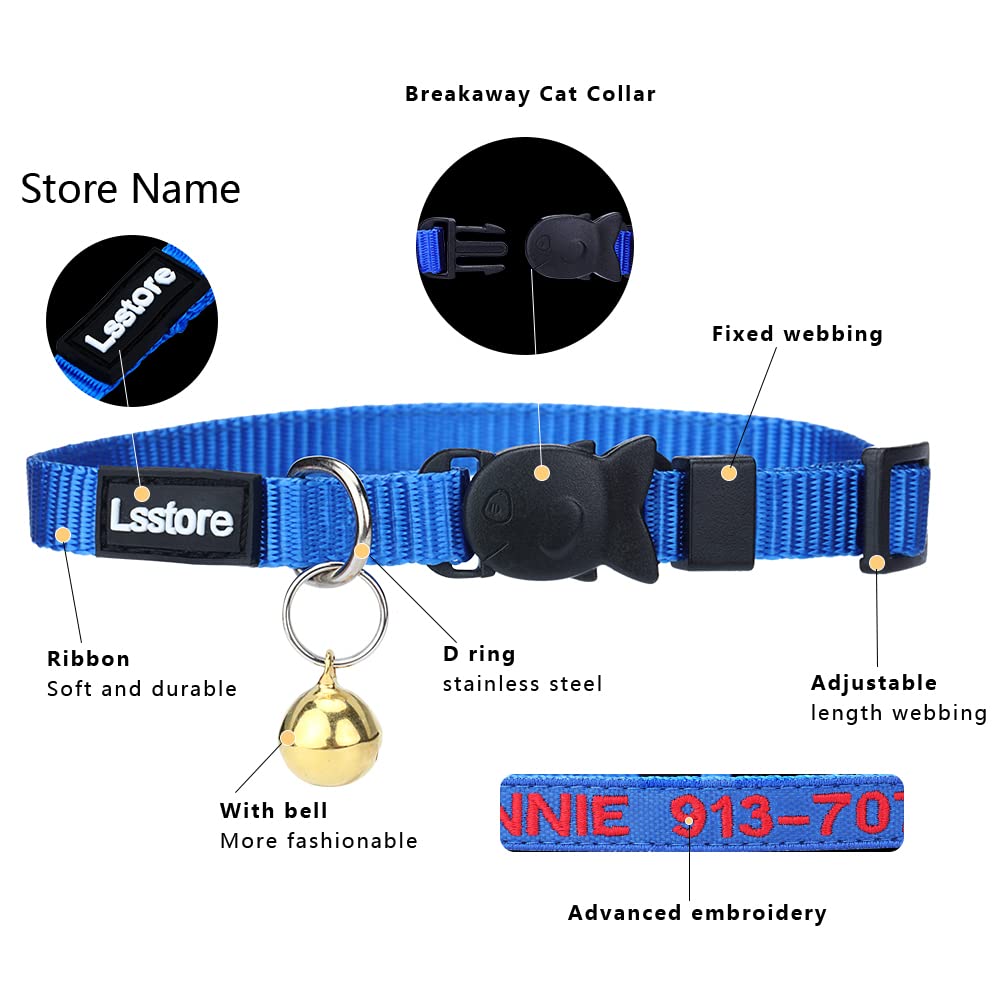 Nylon Cat Collar Breakaway with Bell X8040