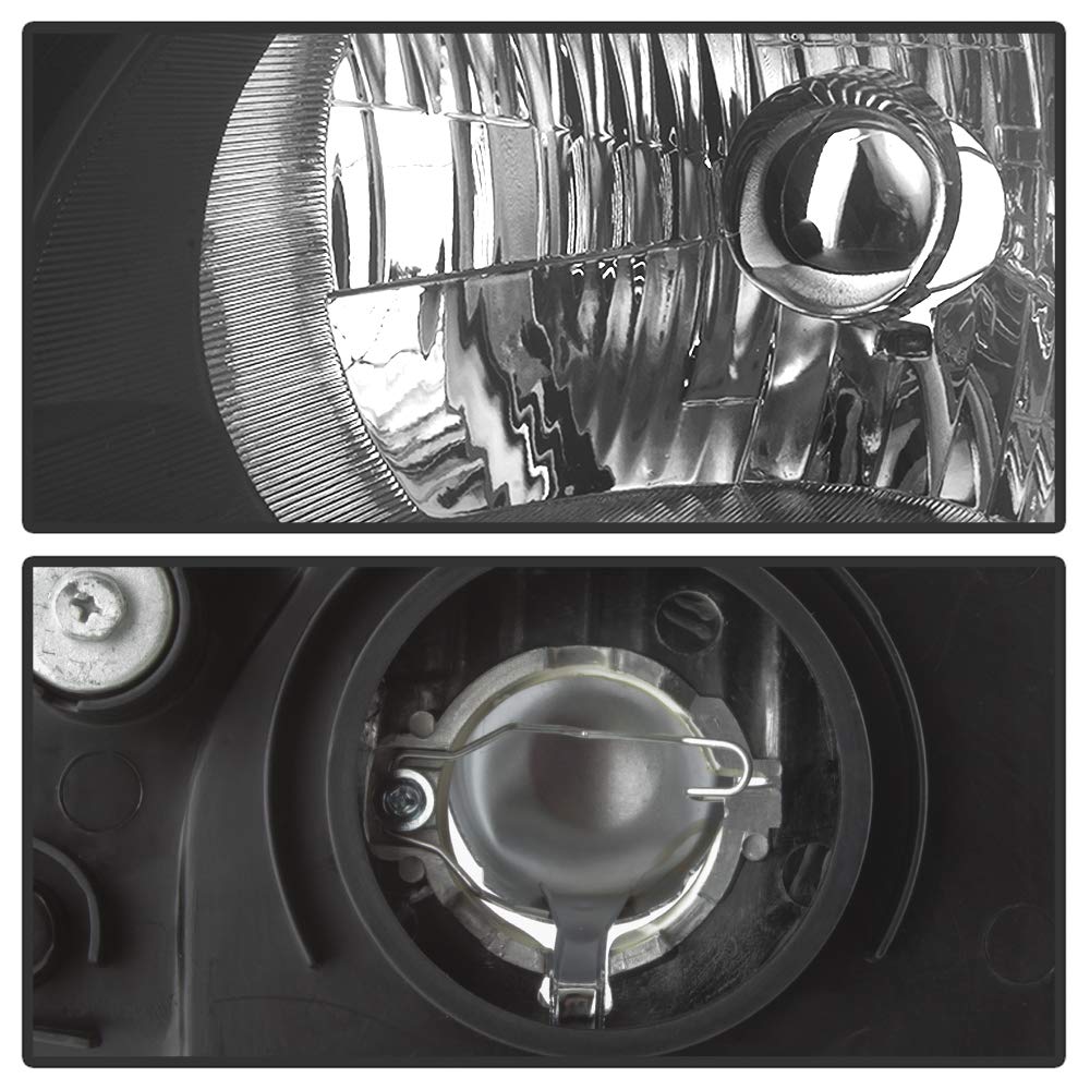 2002-2004 Honda CRV Black Housing Headlights Driver & Passenger Z685479