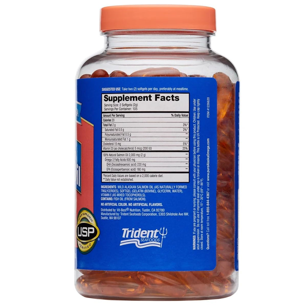 Wild Salmon Oil 1000 mg Softgels S94500