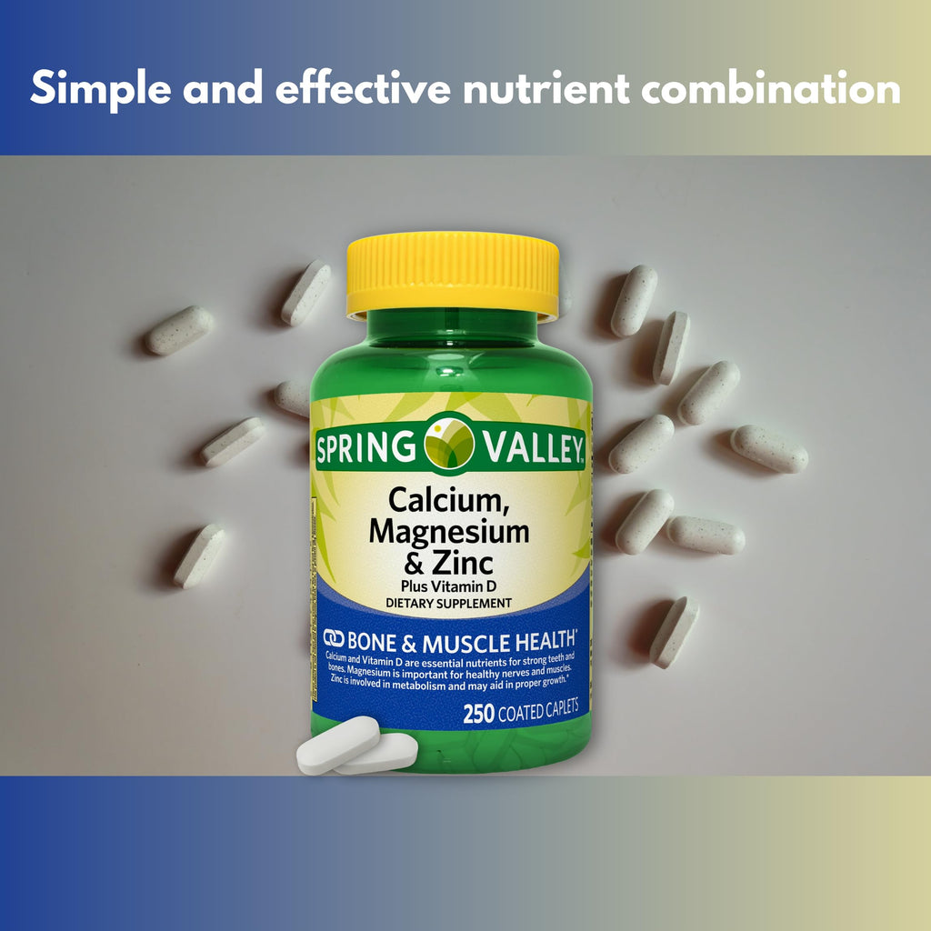 Calcium Magnesium Zinc with D3 Caplets 250ct Y35395