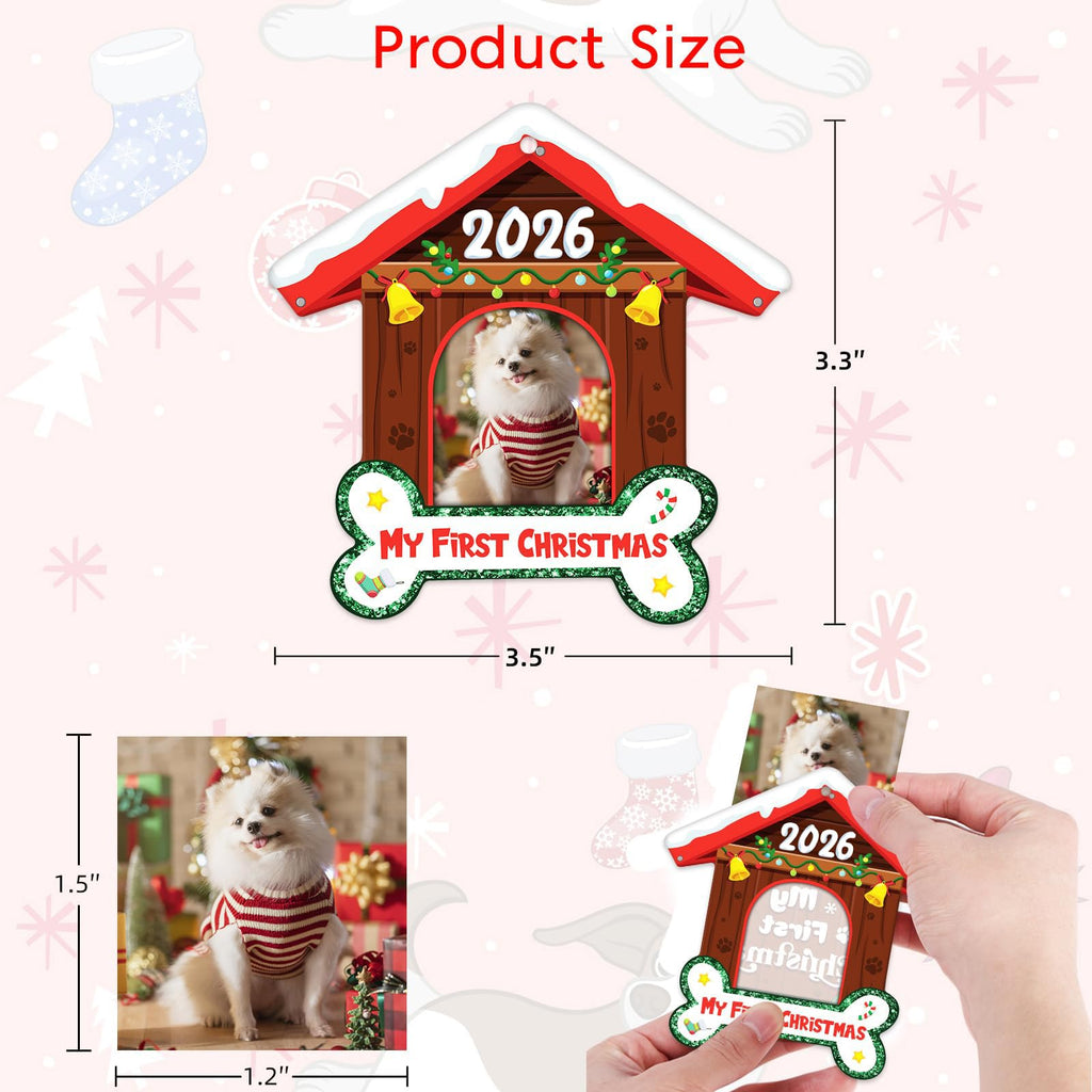 Dog Picture Frame Ornament V610
