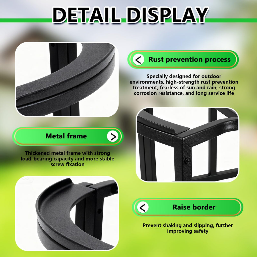 Heavy-Duty Stainless Steel Rain Barrel Stand S6782