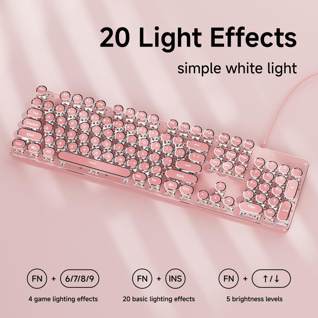 Wired Mechanical Keyboard with White Backlit P541489