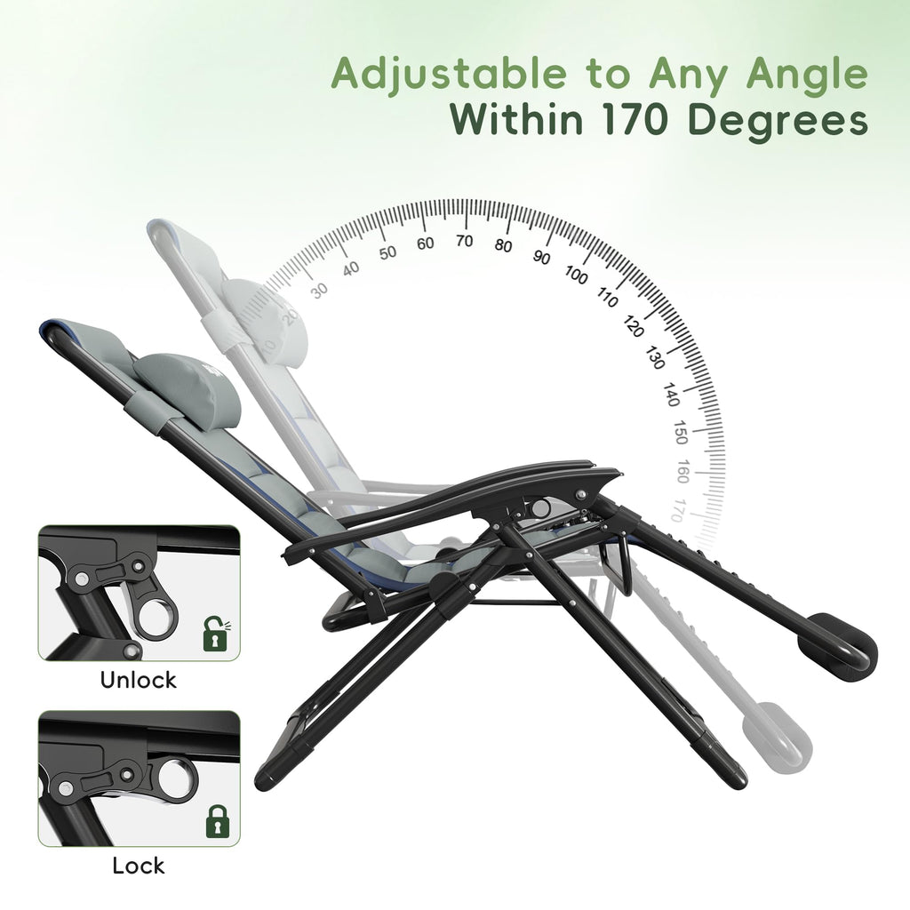 Zero Gravity Patio Lounge Chair Y16107